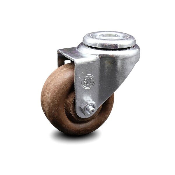 3 Inch High Temp Glass Filled Nylon Wheel Swivel Bolt Hole Caster